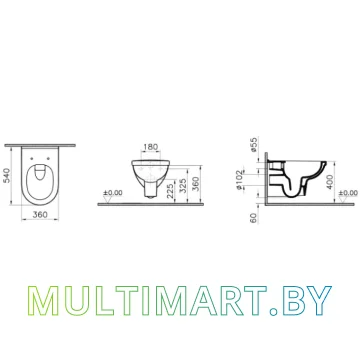 Унитаз Vitra Form 300 7755B003-0075 картинка 2